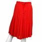 ESCADA Red Pleated Skirt Size 38