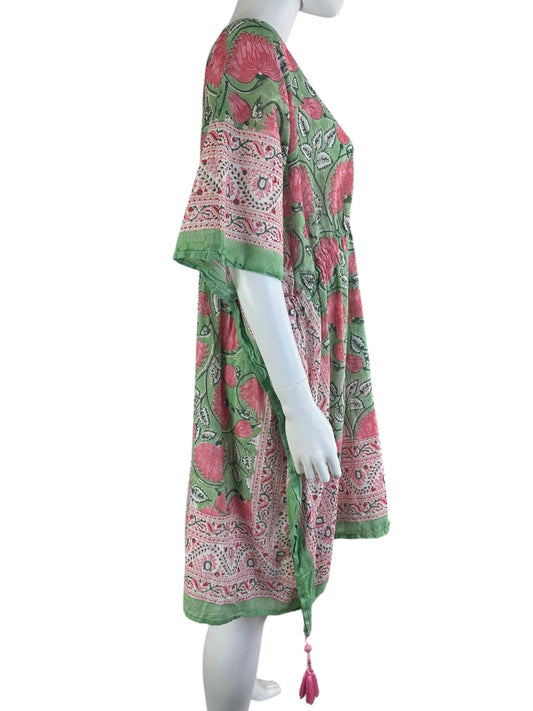 PAX PHILOMENA Francis Floral Short Kaftan Size O/S