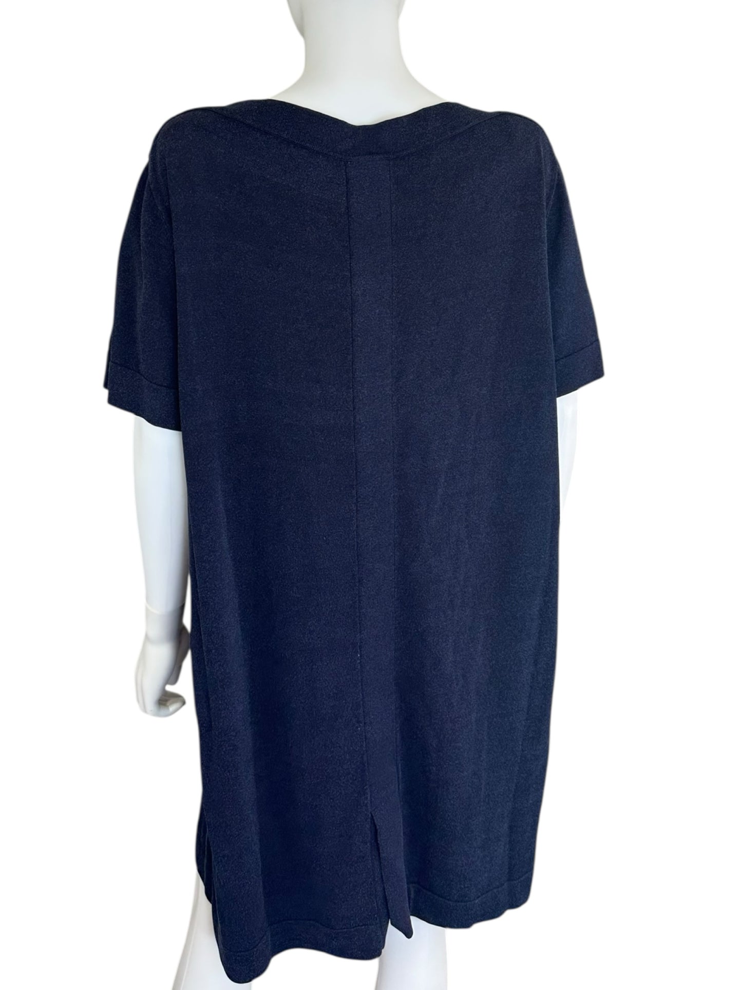COS Navy Blue Knit Mini Dress Size L