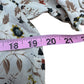 FRAME Cream Silk Floral Print Blouse Size S