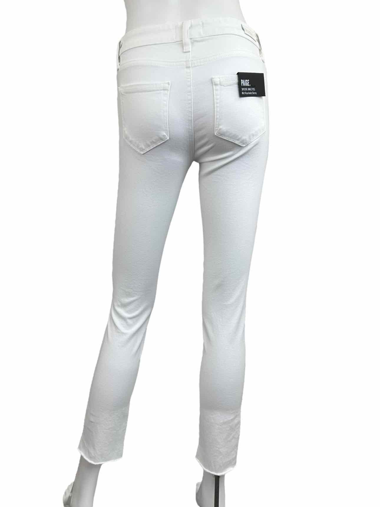 PAIGE NWT White Skyline Ankle Peg Jean Size 24