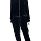 bella dahl Black Velvet Jogger Track Suit Set Size M