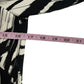 KAUFMAN FRANCO 100% Silk Black Abstract Print Shift Dress Size 2