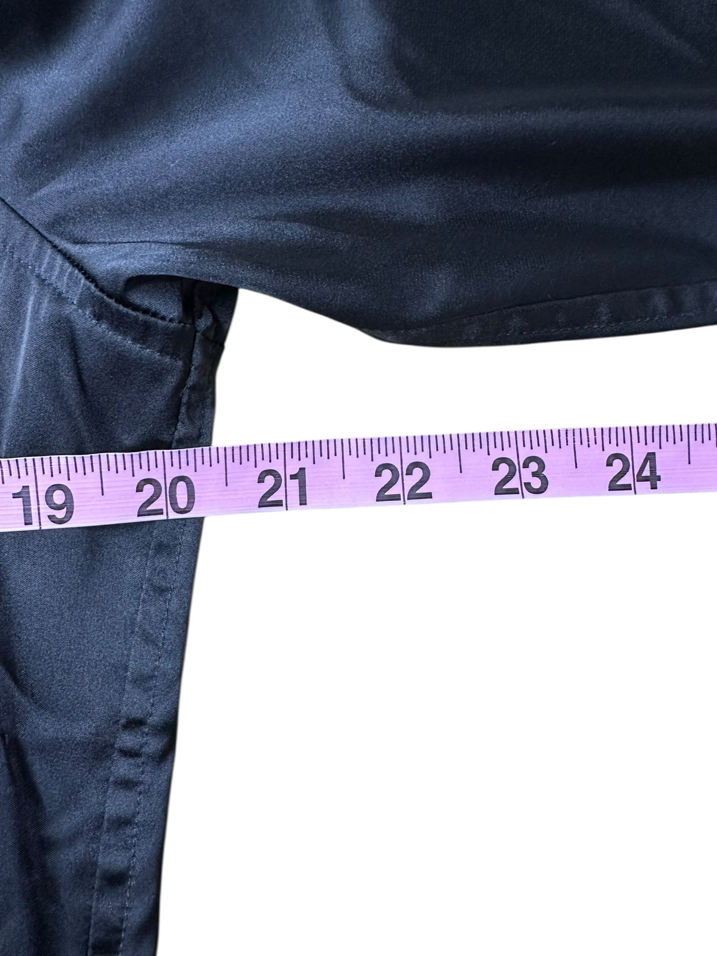 EQUIPMENT Black Satin Button-Down Shirt Size S