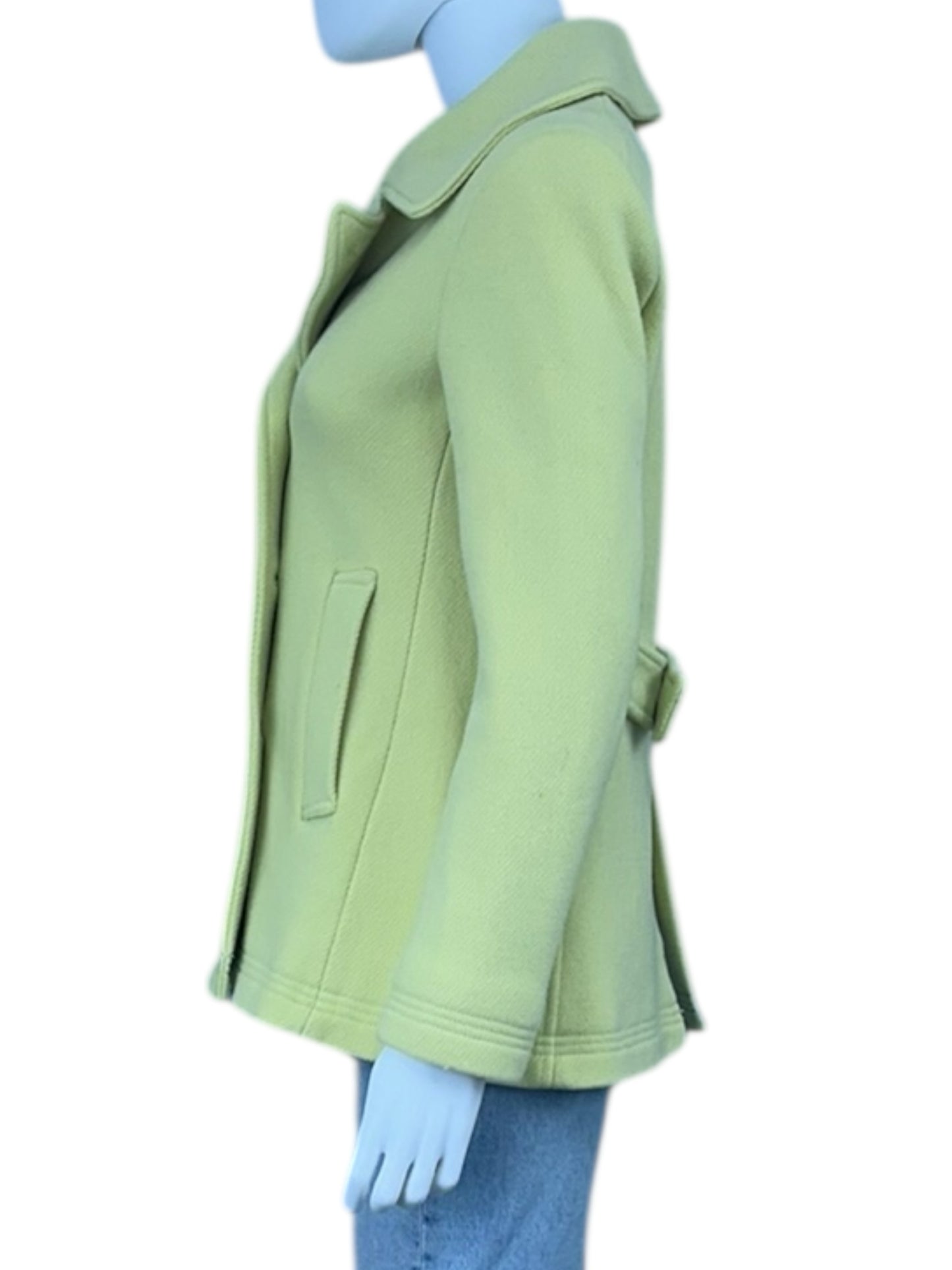 J. Crew Yellow Wool Pea Coat Size 6