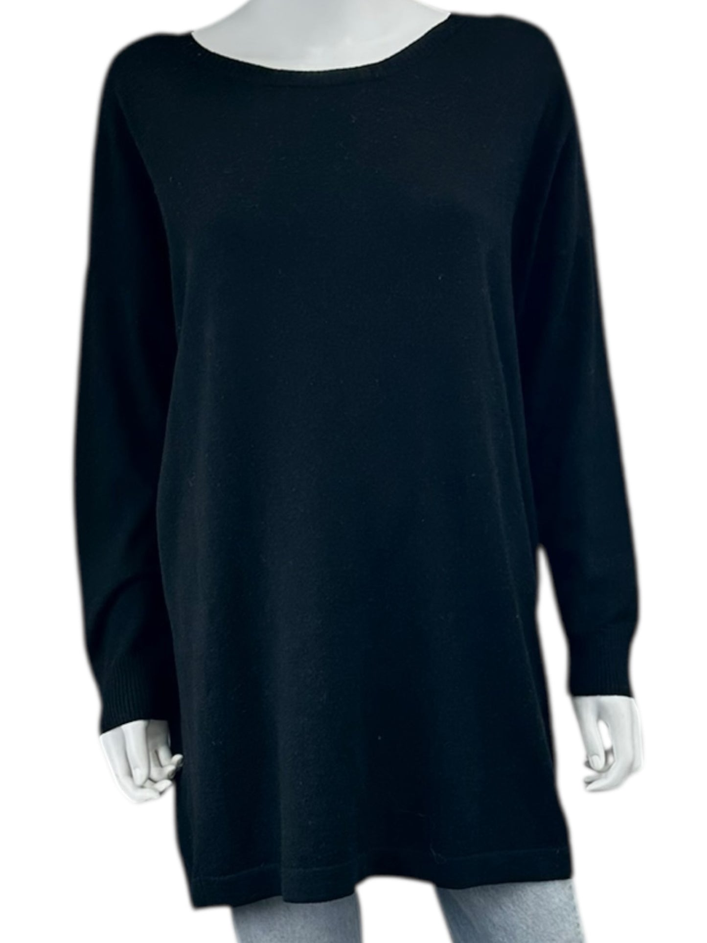 EILEEN FISHER Black Knit Dress- Casual Size M
