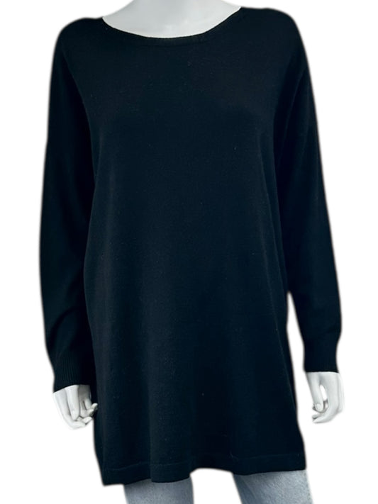 EILEEN FISHER Black Knit Dress- Casual Size M