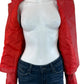 Buddy Love NWT Red Vegan Leather Joplin Star Moto Jacket Size L