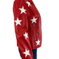 Buddy Love NWT Red Vegan Leather Joplin Star Moto Jacket Size L