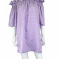 Hello Dobson Purple Gingham Check Mini Dress Size L