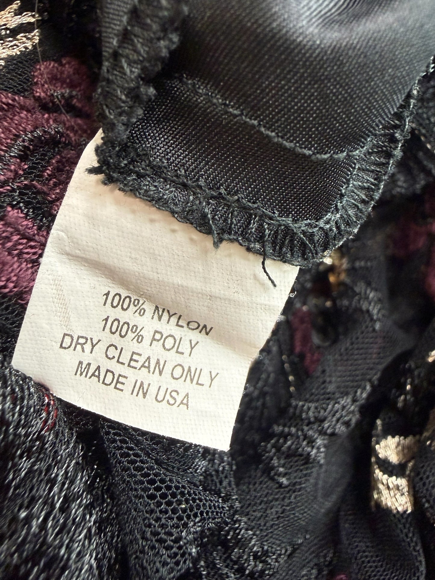 Slate and Willow Black Floral Lace Cocktail Dress Size 8
