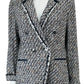 Lafayette 148 New York Devin Double Breasted Tweed Blazer Size 12