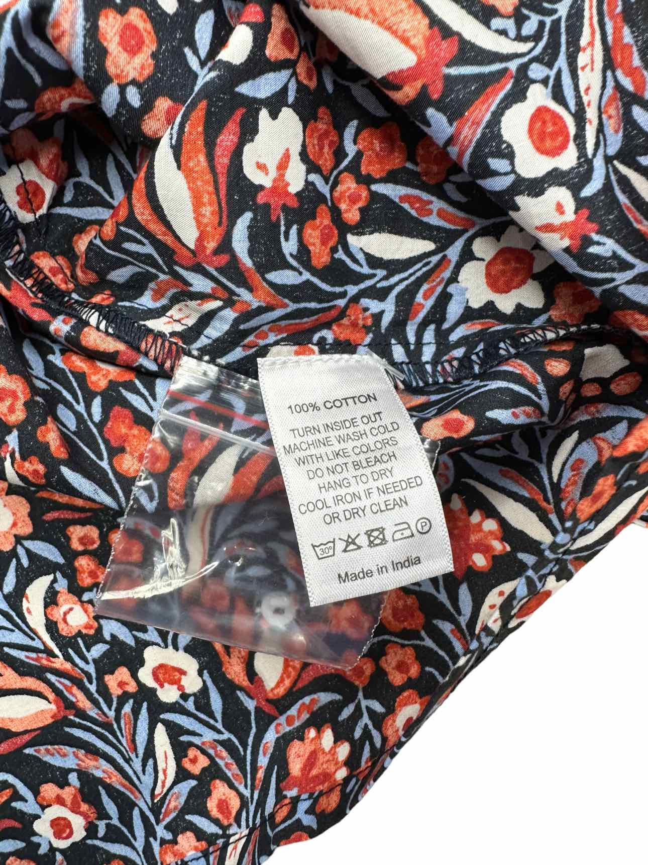 SUR LA VAGUE Coral Printed Blouse Size 0