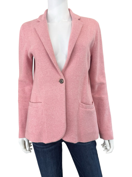 J. Crew Pink 100% Cotton Schoolboy Sweater Blazer Size S
