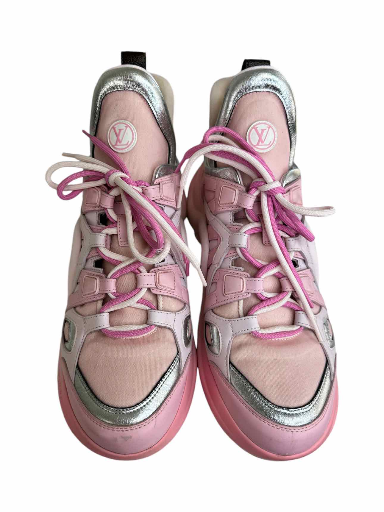 LOUIS VUITTON Pink Ombre ARCHLIGHT Sneaker Size 41