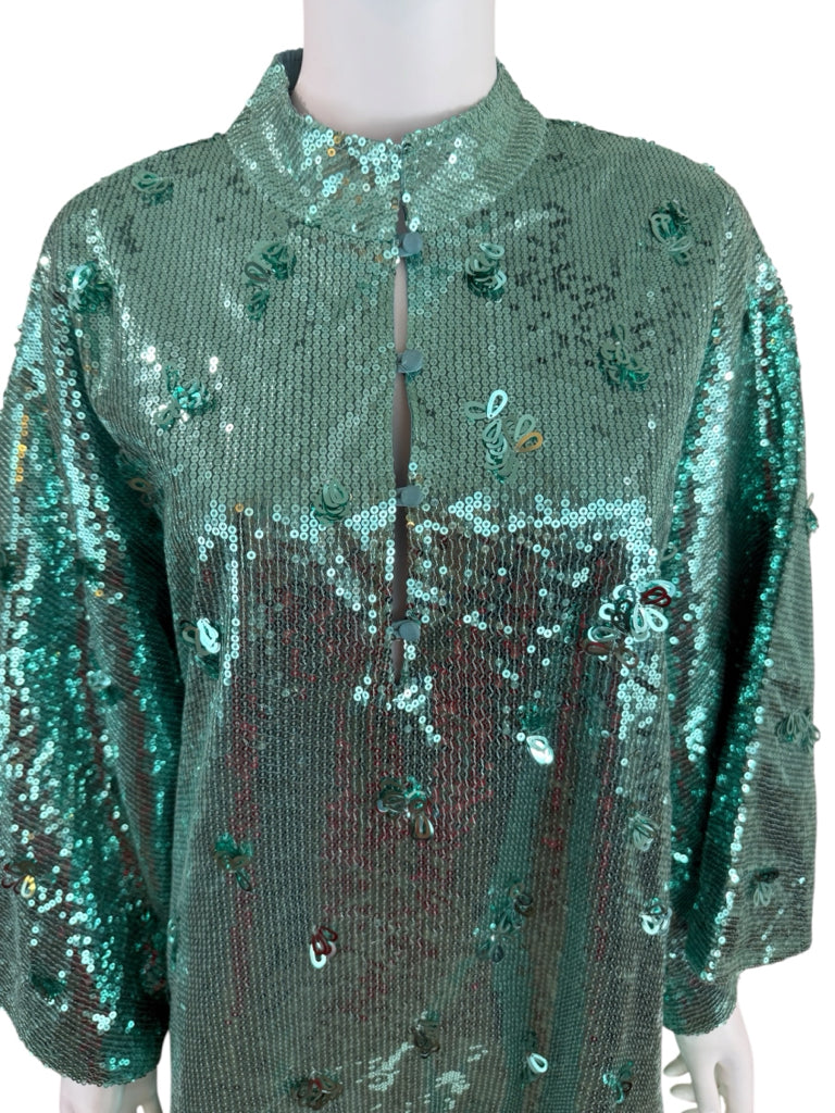 LA VIE STYLE HOUSE NWT Mint Sequin Mini Cocktail Dress Size O/S