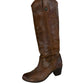 Frye Brown Leather Jackie Button Boots Size 9
