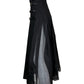 CYNTHIA ROWLEY COLLECTION NWT Black Organze Pleated Buckles Skirt Size 4