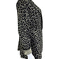 cabi Gray Leopard Blazer Size 8