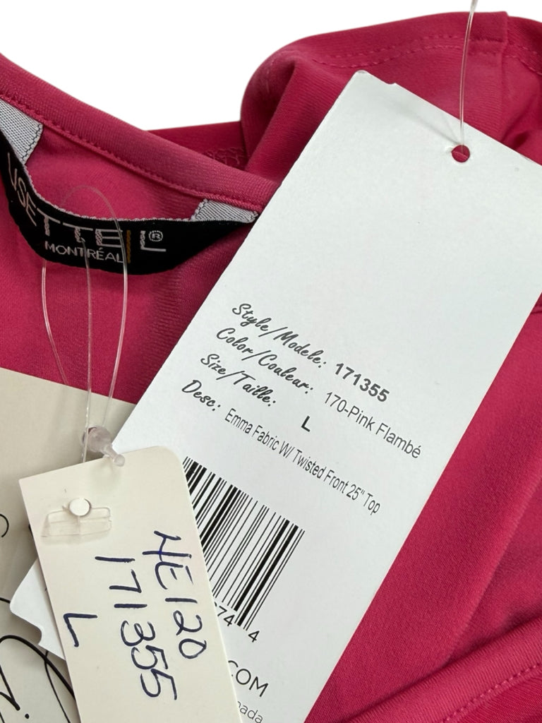 LISETTTE NWT Pink Knit Tunic Top Size L