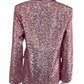 Peach Love Pink Sequined Blazer Size M