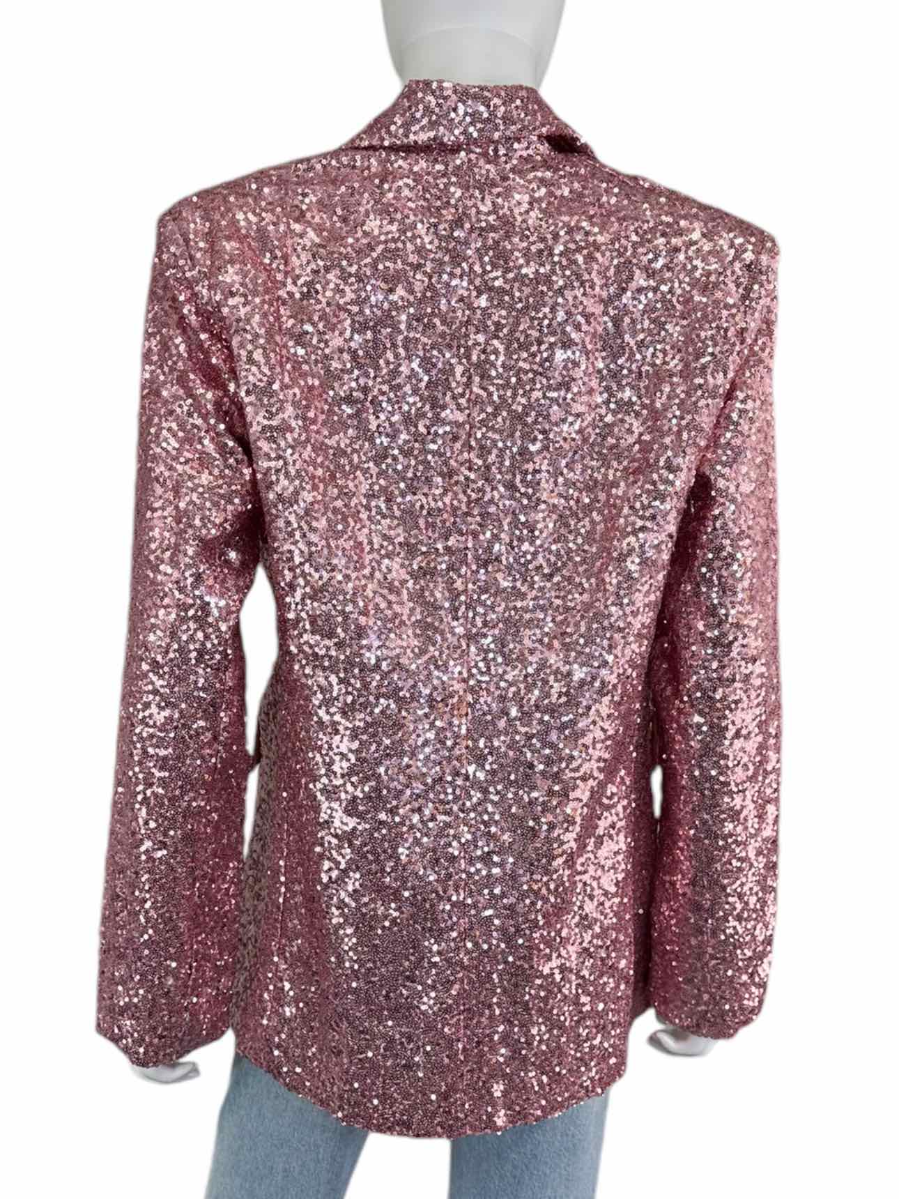 Peach Love Pink Sequined Blazer Size M