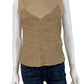 Vince Gold Crinkle Textured Shell Size XS