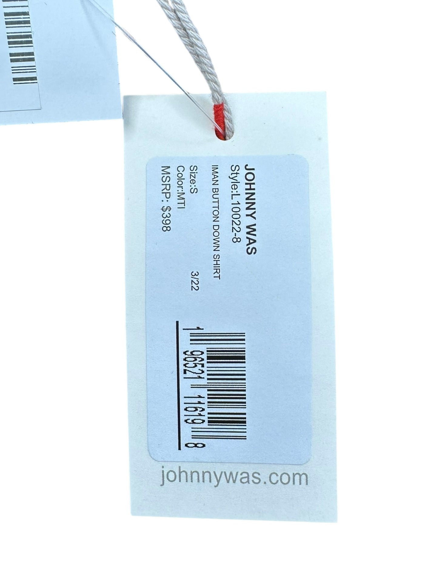 Johnny Was NWT Black Sheer Print Iman Blouse Size S