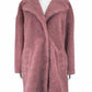 Abercrombie & Fitch Pink Sherpa Coat Size L