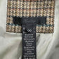 Vintage Brown Plaid Wool Blend Blazer Size 00