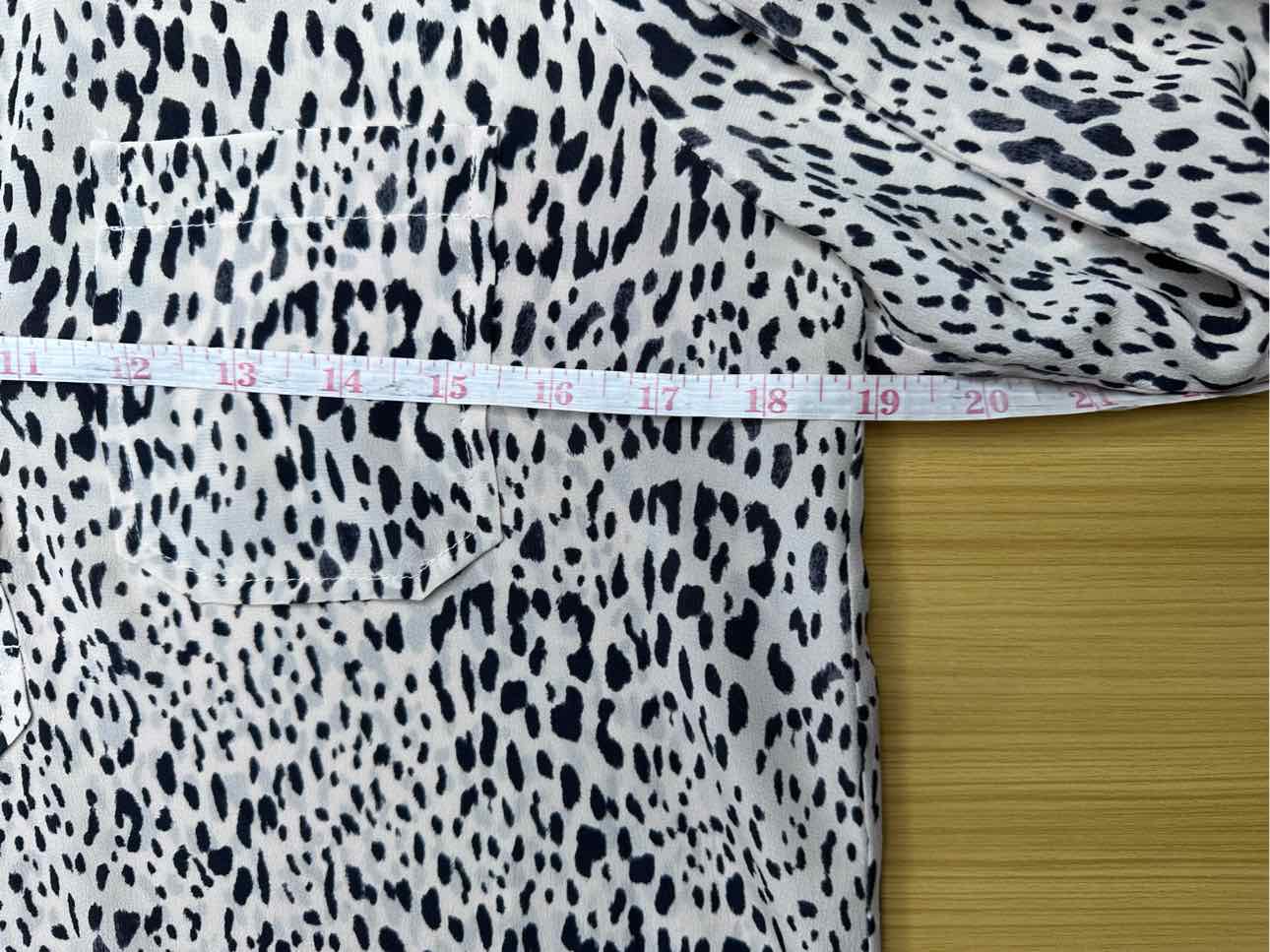 Rebecca Taylor 100% Silk Leopard Print Top Size 0