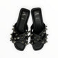 Christian Louboutin Black Miss Spika Club Slide Size 37.5