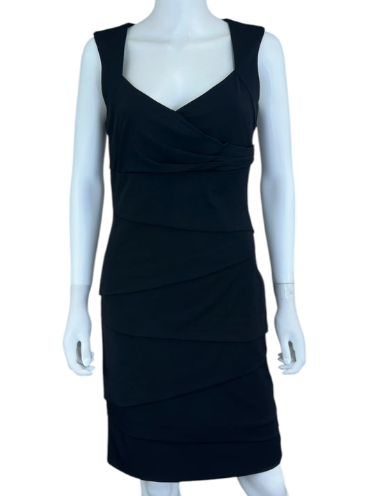 White House Black Market Black Mini Cocktail Dress Size 10