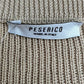 PESERICO Tan Short Sleeve Cardigan Size L