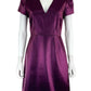 milly Purple Shiny Midi Dress Size S