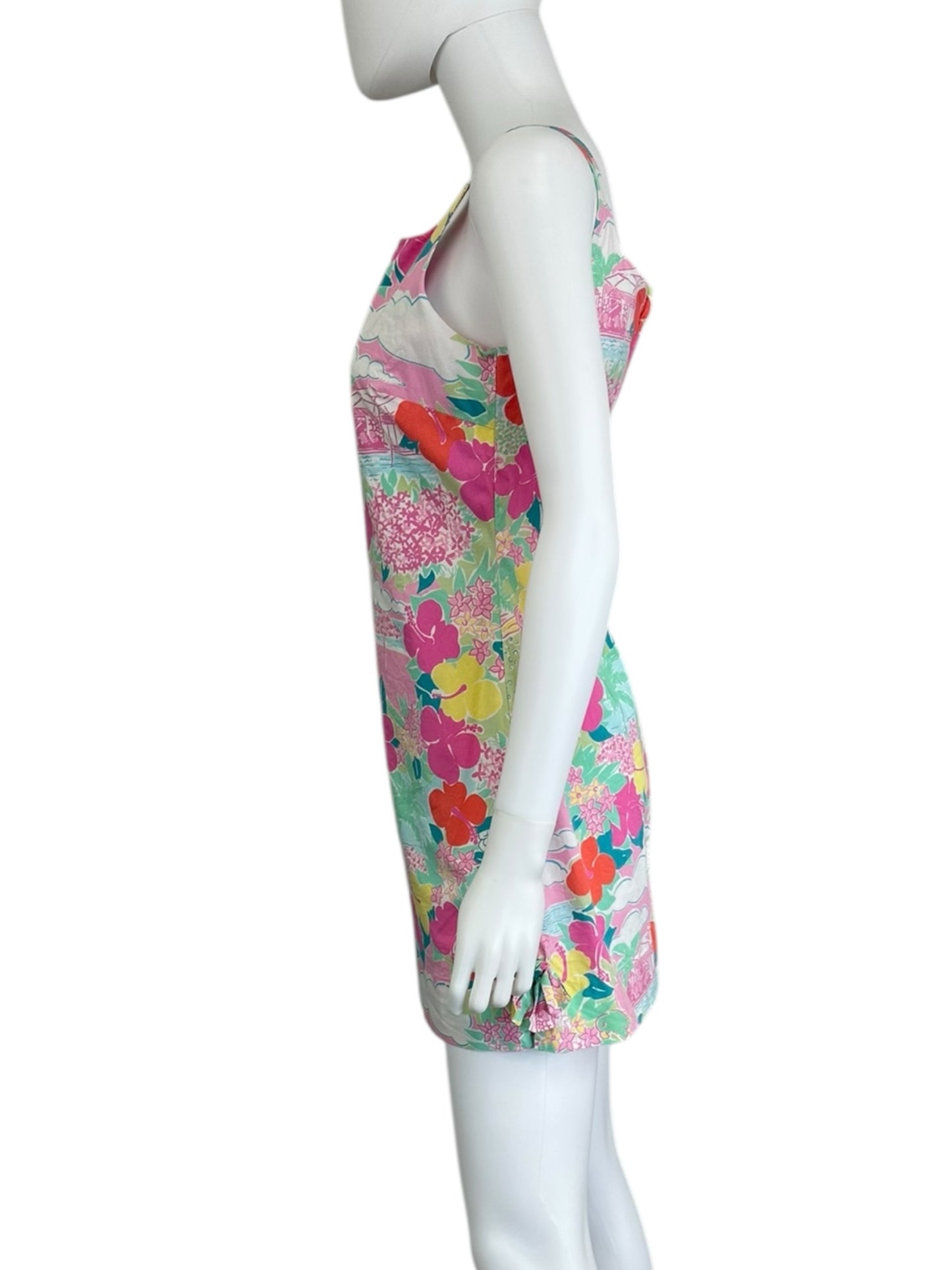 Lilly Pulitzer Floral Mini Dress Size 4