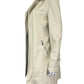 BAGATELLE Cream Vegan Leather Trench Coat Size S