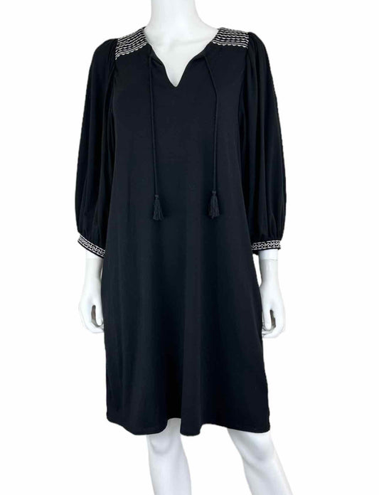 Garnet Hill Black Knit Dress Size S