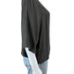 vince. 100% Silk Gunmetal Blouse Size M