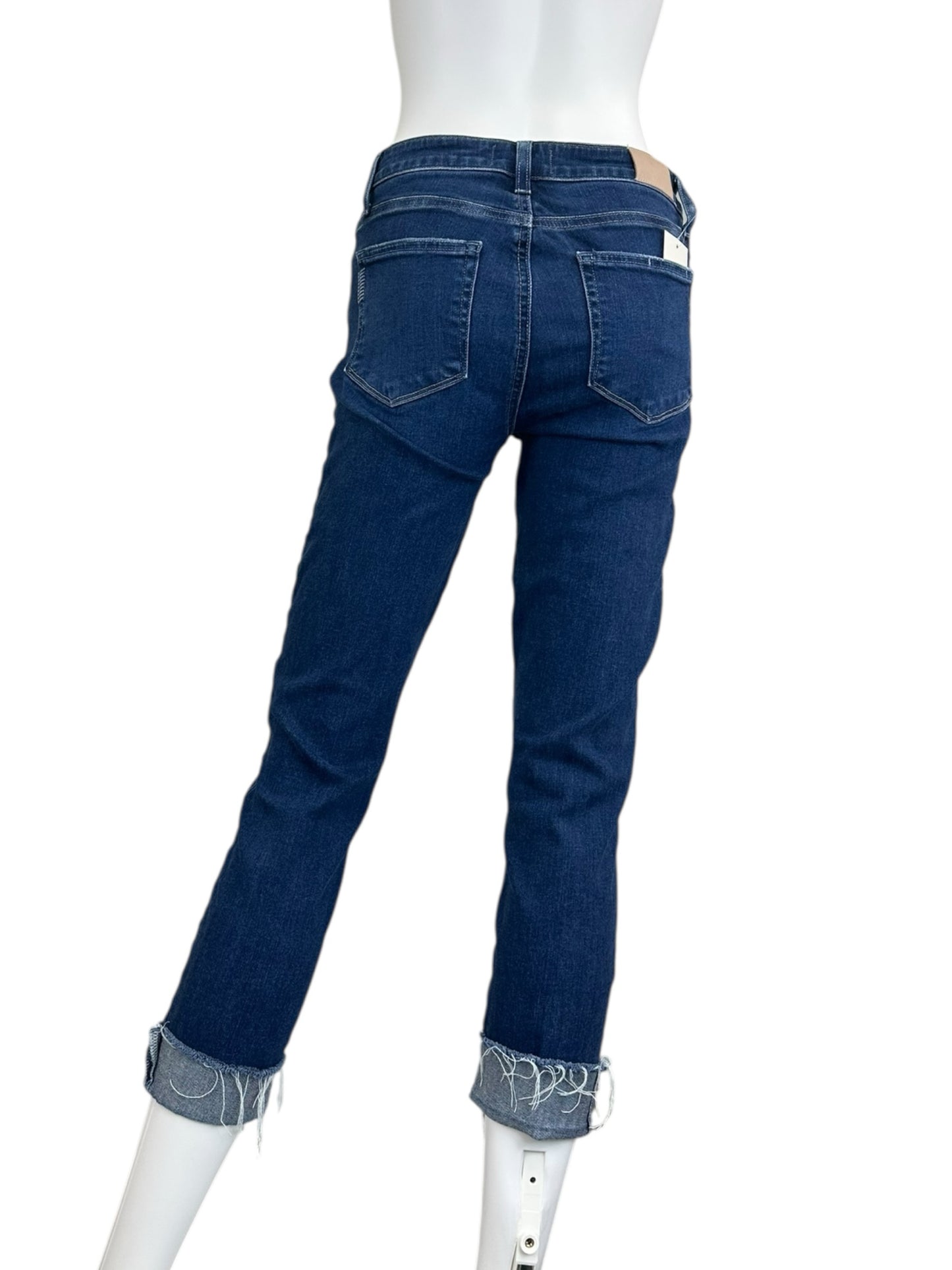 PAIGE Blue Skyline Skinny Crop Jeans Size 28