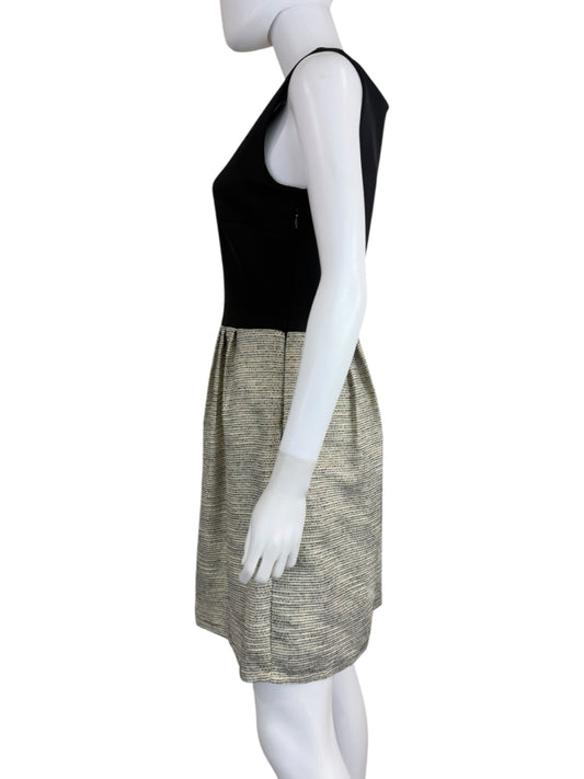 CYNTHIA ROWLEY Metallic Tweed Cocktail Dress Size 8