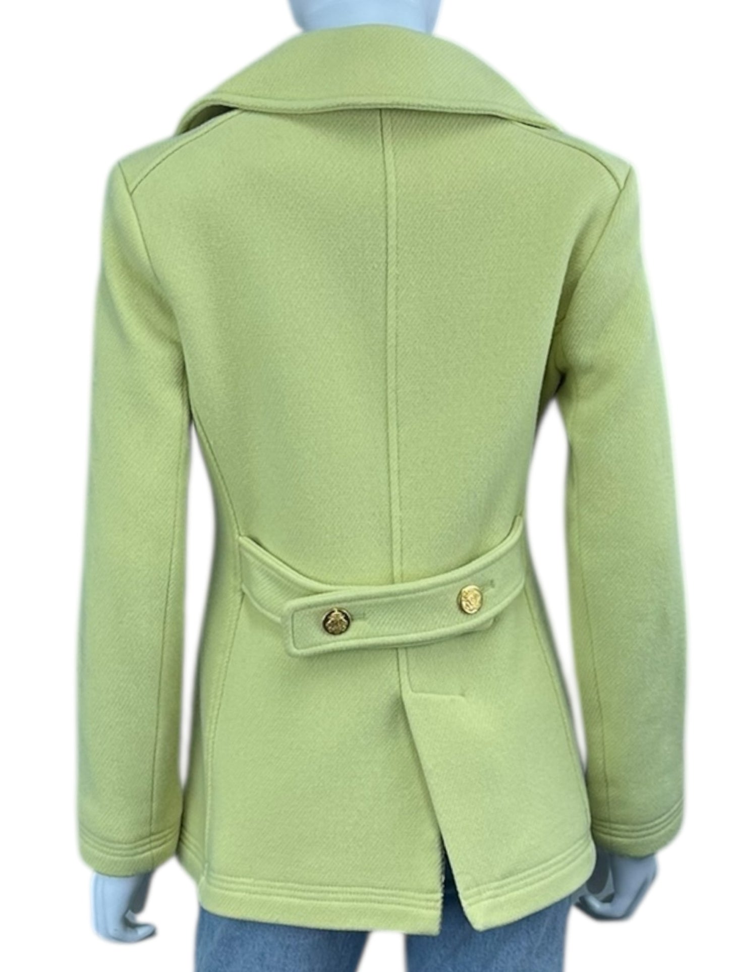 J. Crew Yellow Wool Pea Coat Size 6