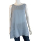 Eileen Fisher NWT Blue 100% Silk Tunic Tank Size XL