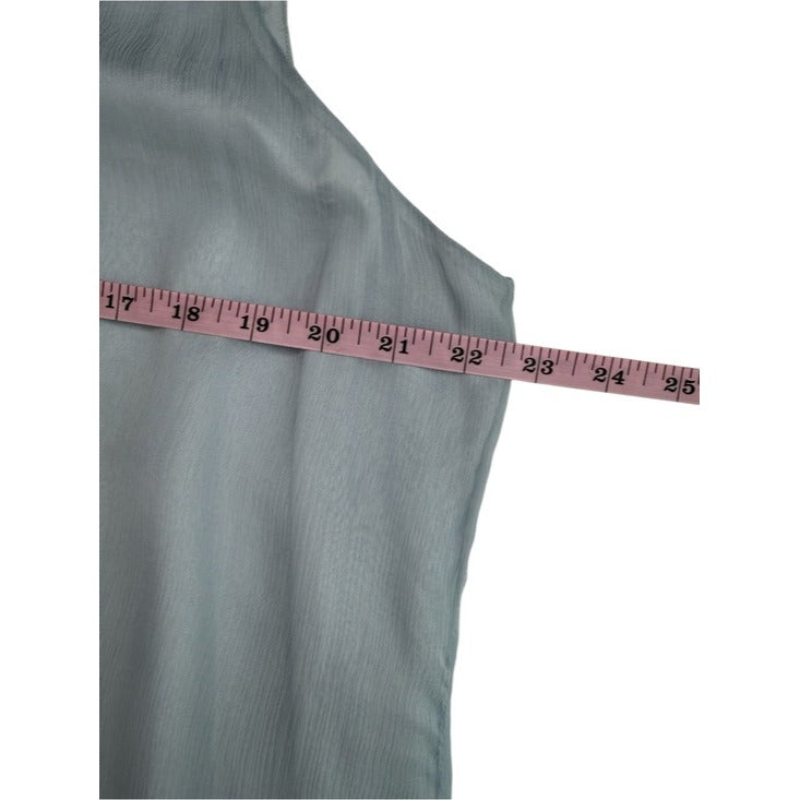 Eileen Fisher NWT Blue 100% Silk Tunic Tank Size XL