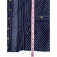 Free People NWT Navy Darcy Striped Peplum Jacket Size XS