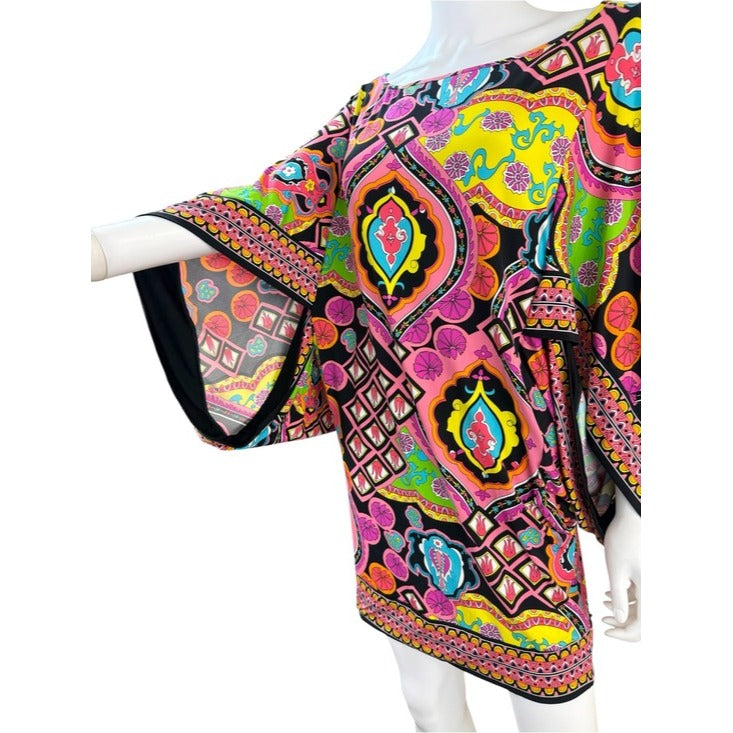 Trina Turk Marrakesh Print Kimono Mini Dress Size M – alineconsignment