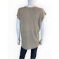 Eileen Fisher Beige Organic Linen Delave V-Neck Top Size S