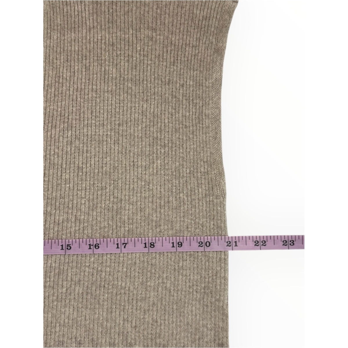 Eileen Fisher Beige Organic Linen Delave V-Neck Top Size S
