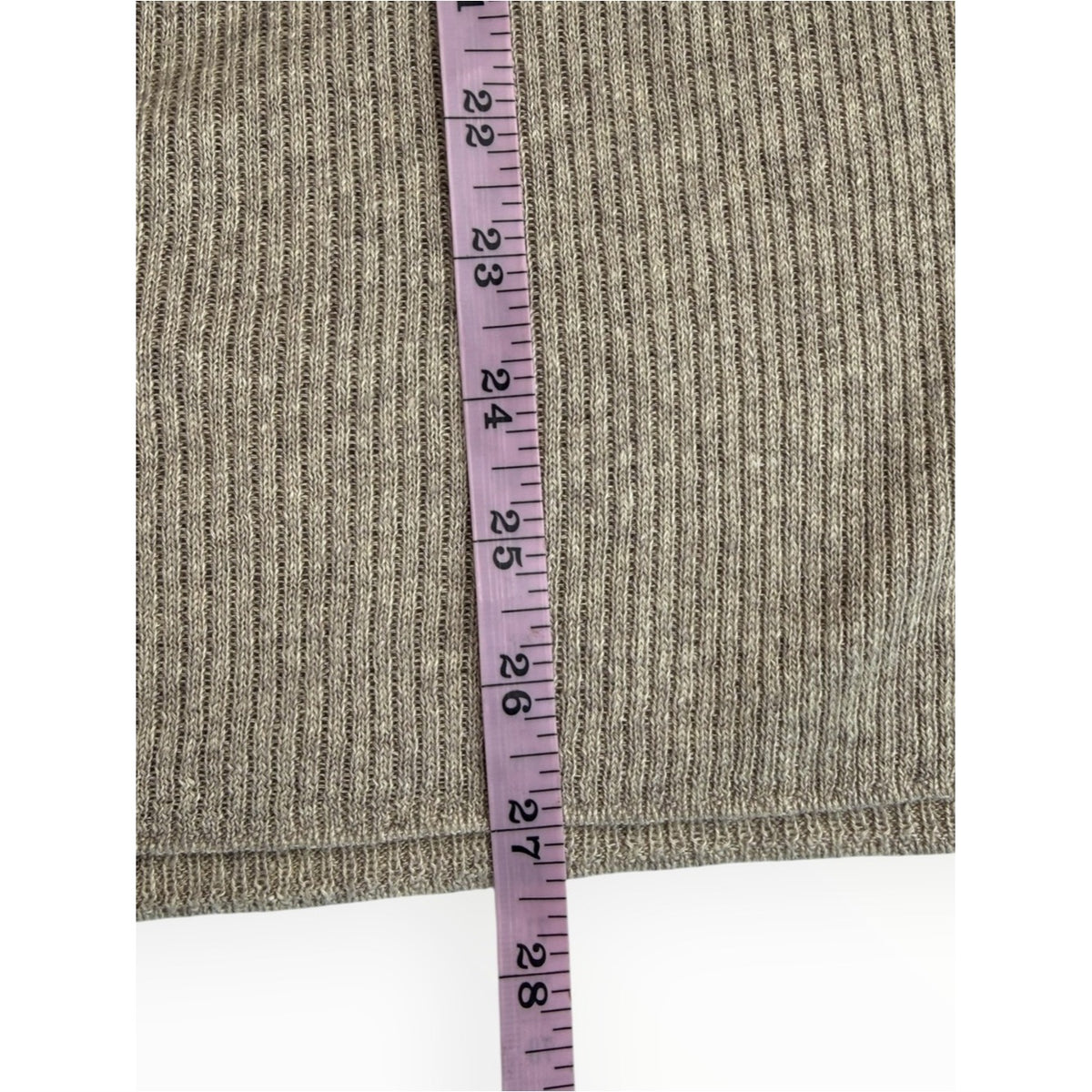 Eileen Fisher Beige Organic Linen Delave V-Neck Top Size S