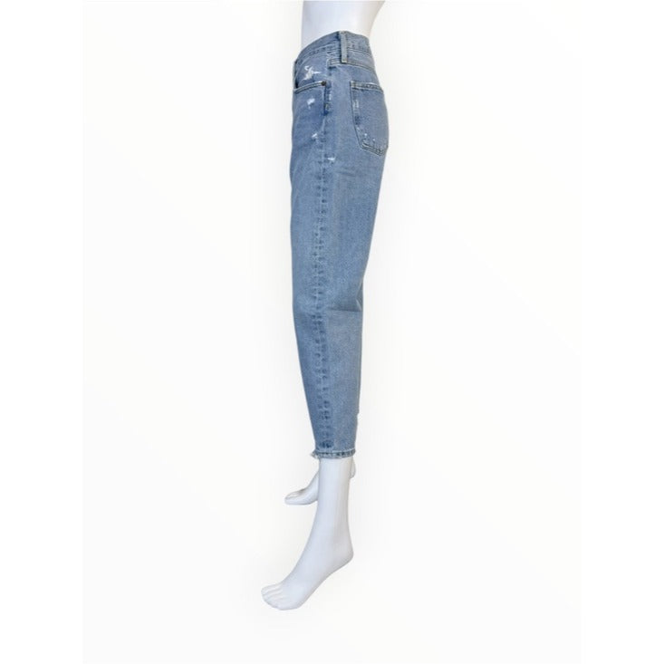AGOLDE Light Blue Distressed Denim Parker Jeans Size 28